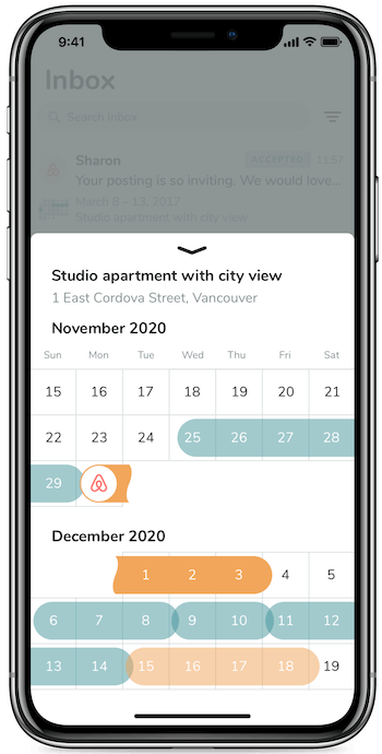Airbnb Single Calendar Mobile App